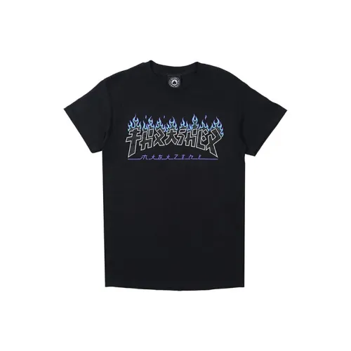 Thrasher T-Shirt US Version Unisex Black Т-Рубашка Thrasher US Version Унисекс Черная