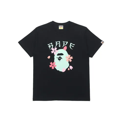 A BATHING APE Голова Series T Рубашка Унисекс Черный