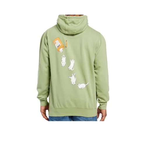 RIPNDIP С капюшоном свободный крой худи унисекс горчичный зеленый