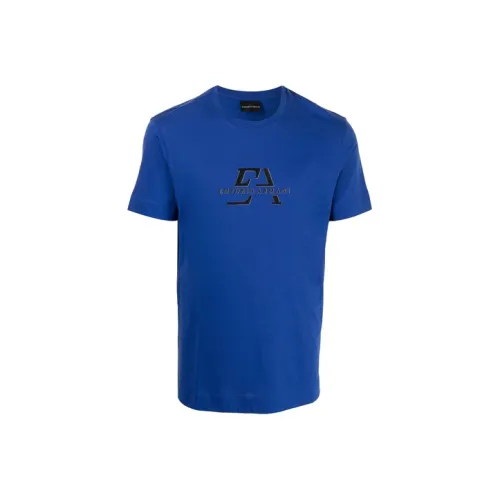 EMPORIO ARMANI EA7 Морской Синий Мужская T-Рубашка