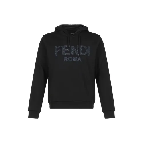 FENDI Мужские черные свитшоты