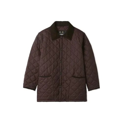 BARBOUR Хлопковый пуховик унисекс красный