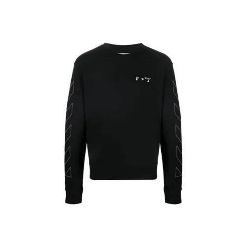 Off Белый FW20 Черный Мужские Толстовки