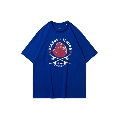 LINING Синий Мужской T-Рубашки