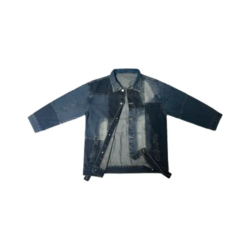 HOKLV Синий Унисекс Джинсовые куртки