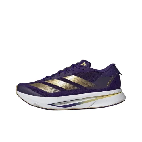 Adidas Adizero SL2 Slip-resistant Abrasion-resistant Low Top Training Running Shoes Unisex Purple Gold Adidas Adizero SL2 Противоскользящий Устойчивый к истиранию Низкий Топ Тренировочные Беговые Кроссовки Унисекс Фиолетовый Золото
