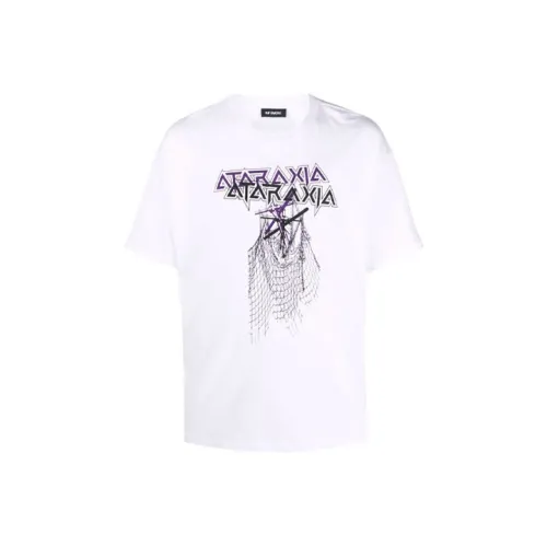 RAF SIMONS Белая Мужская T-Рубашка