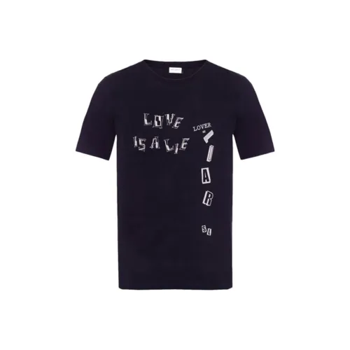 SAINT LAURENT FW21 T-Shirt Мужской Черный