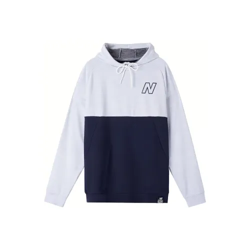 New Balance Толстовка Мужская Синяя Белая