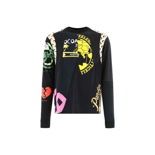 Marine Serre Мужские черные T-рубашки