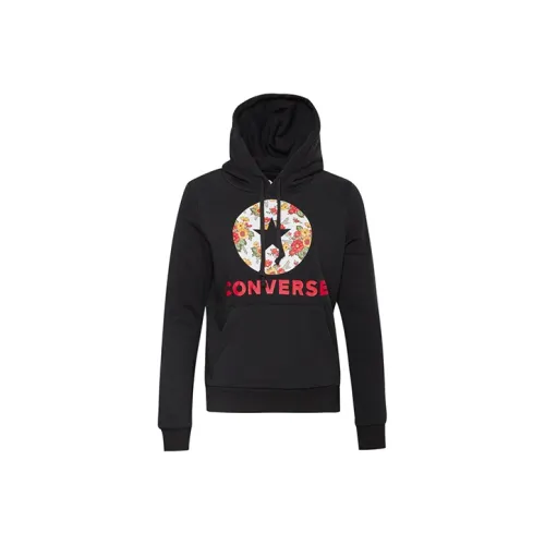 Конверс Черные Женские Свитшоты