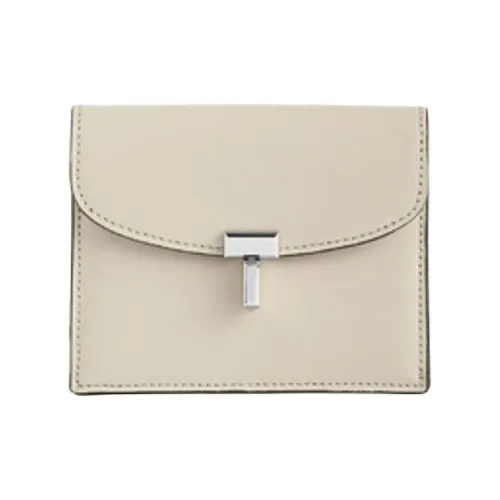 TOTEME Коровья кожа Держатель для карт Держатель для карт Маленький Женский Рыжевато-коричневый