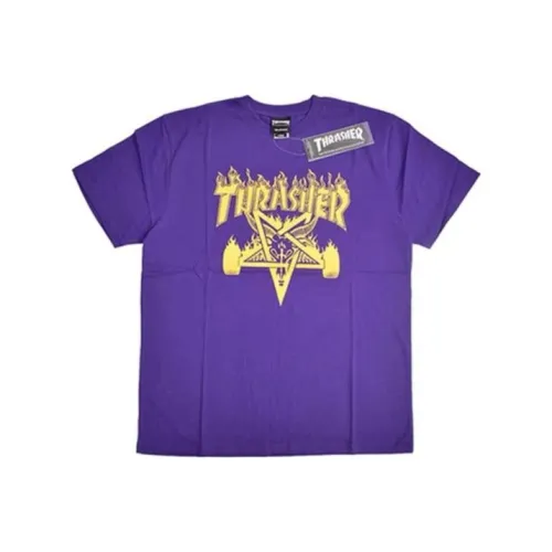 Thrasher T-Shirt Унисекс Фиолетовый Японская Версия