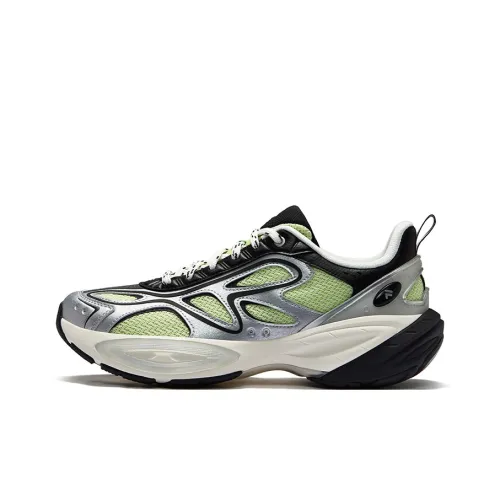 FILA FUSION BUZZARD II Meteorite Shoes 2nd Generation Беговые кроссовки Низкий топ Зеленый Серебряный Мужской