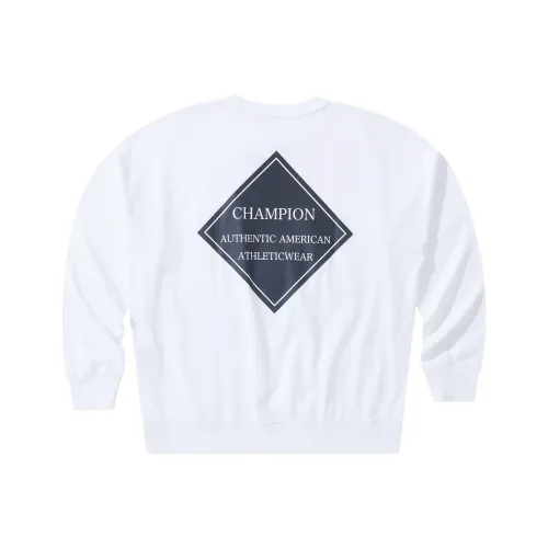 Champion Прямой крой Длинный рукав Т-рубашка Унисекс