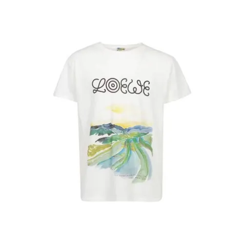 LOEWE Совместное издание Белая Мужская T-рубашка