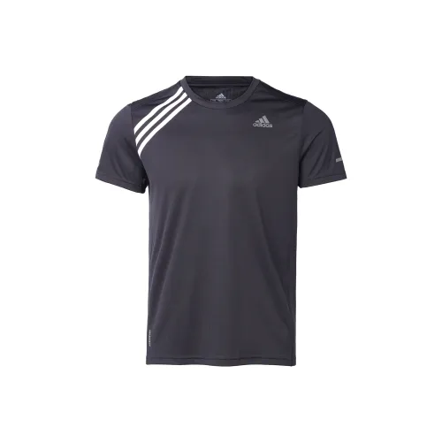 Adidas Бег Т-Рубашка Международная Версия Мужская Черная