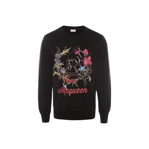 Alexander McQueen Черные Мужские Свитшоты