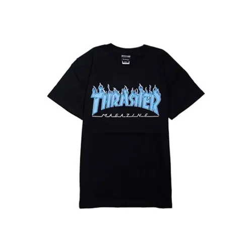 Thrasher T-Shirt Японская версия Унисекс Черный