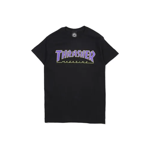 Thrasher T-Shirt US Version Unisex Black Т-Рубашка Thrasher US Version Унисекс Черная