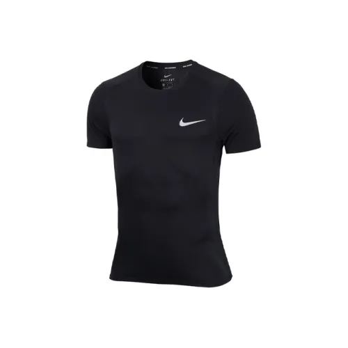 Nike MILER Черная Мужская T-Рубашка