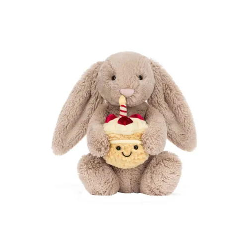 JELLYCAT Shy Beige Bunny Кукла Плюшевая кукла 23 см Высота в сидячем положении