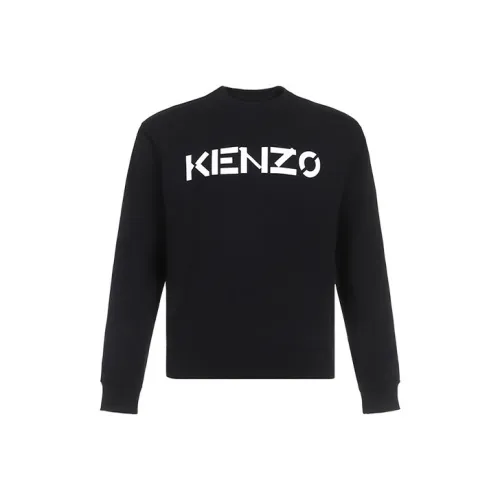 KENZO Letter Logo Черный Мужской Свитшот