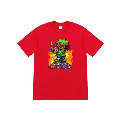 Supreme SS19 Molotov Kid Tee Красная футболка унисекс