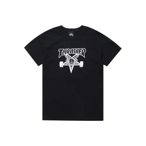 Thrasher T-Shirt US Version Unisex Black Т-Рубашка Thrasher US Version Унисекс Черная