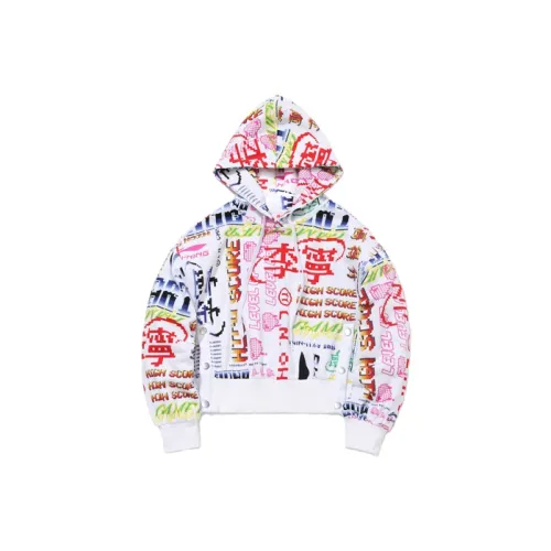 LINING Белое основание Многоцветный принт Унисекс Толстовки