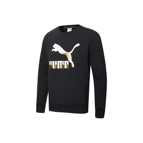 PUMA Толстовка Мужская Черное Золото