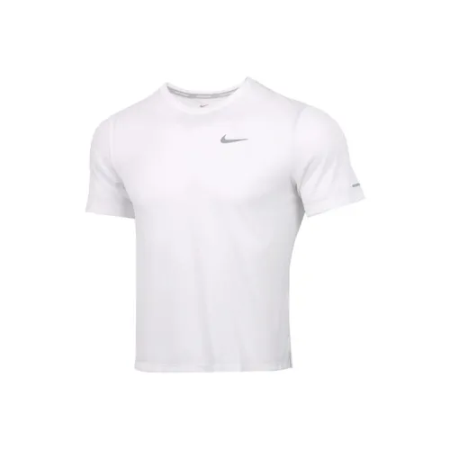 Nike Бег Т-Рубашка Мужская Белая