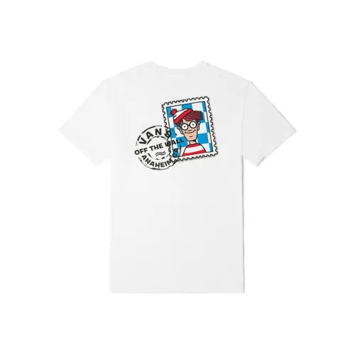 Vans x WHERE'S WALDO Комплект с короткими рукавами T-рубашка унисекс белого цвета