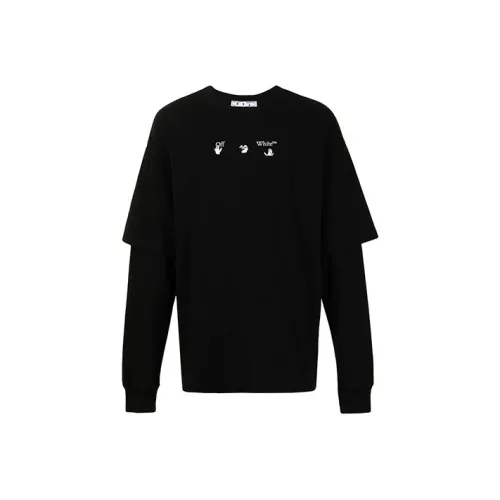 Off Белый SS21 Черный Мужская T-Рубашка