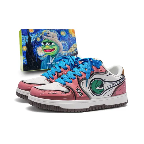 Pepe The Frog Низкие Кроссовки для Скейтбординга Унисекс