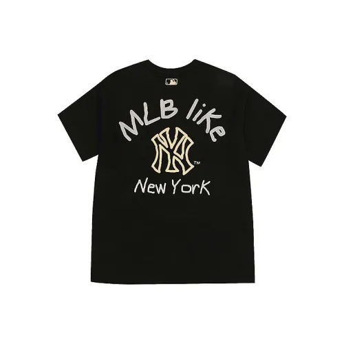 Mlb Like Series Нью-Йорк Янкис Черная Унисекс Футболка
