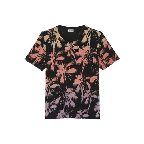 SAINT LAURENT T-рубашка мужская черная