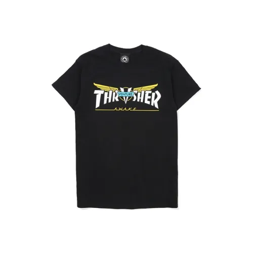 Thrasher T-Shirt US Version Unisex Black Т-Рубашка Thrasher US Version Унисекс Черная