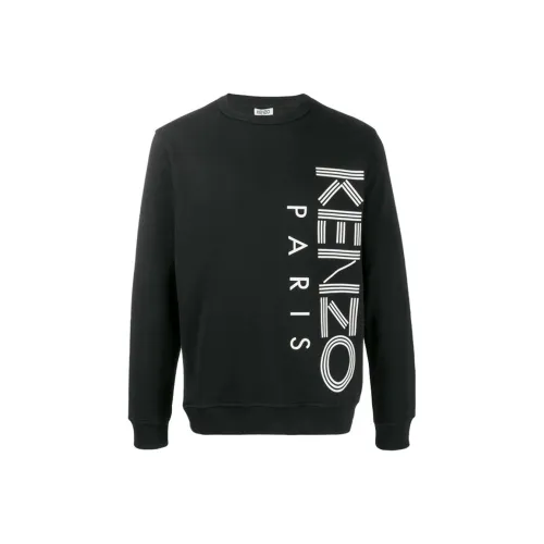 KENZO Letter Logo Черный Мужской Свитшот