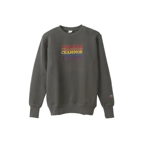 Champion Свитшот Японская версия Мужской Светло-зеленый