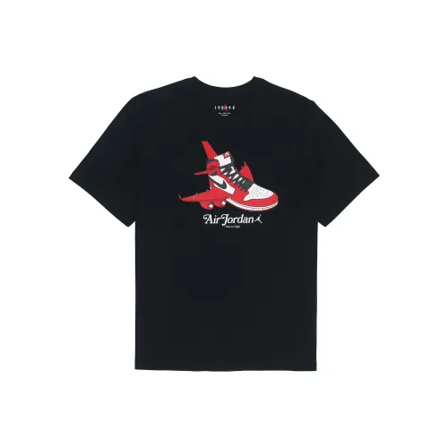 Джордан Черные Мужские T-Рубашки