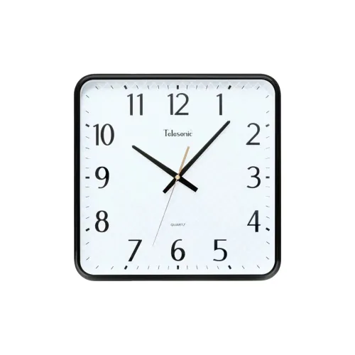TELESONIC Кварцевый механизм Стена Часы Унисекс Белый