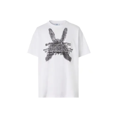 Burberry Белая Мужская T-рубашка