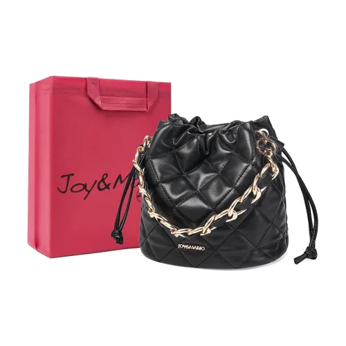 Joy Mario Сумка через плечо из синтетической кожи Женская Классическая Черная Экрю