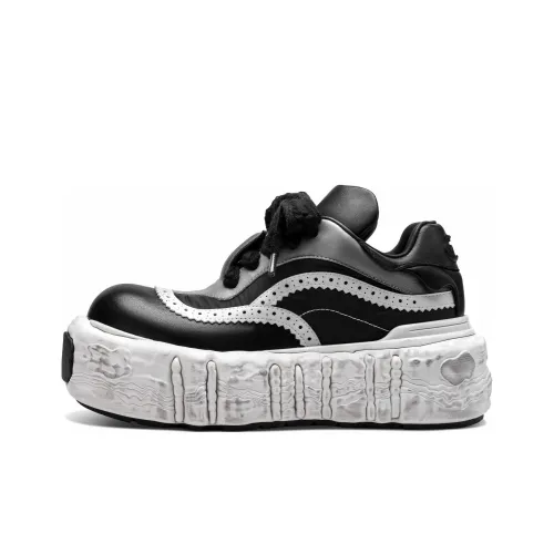 TIMESPEAK Memory Fun Collection Original Avant Garde Увеличение Высоты Дышащий Низкий Топ Casual Женские Черный