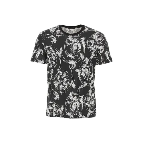 VERSACE Мужские черные T-рубашки