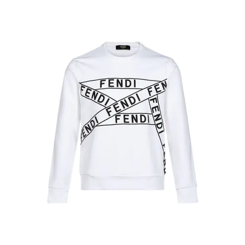 Fendi Белый Мужской Свитшот