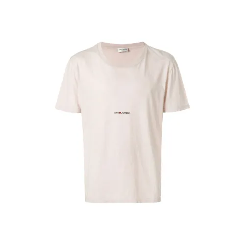 SAINT LAURENT T-рубашка мужская розовая