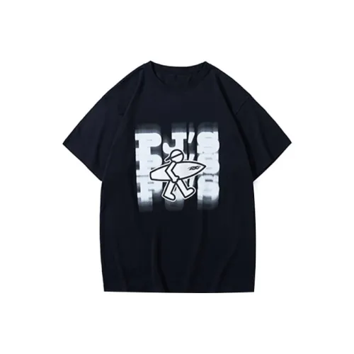 PJ's Vigor Прямой крой T-рубашка Унисекс Черный