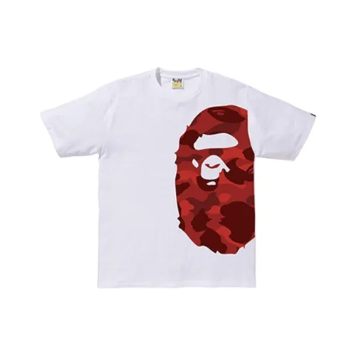 A BATHING APE Head Series T Shirt Unisex White